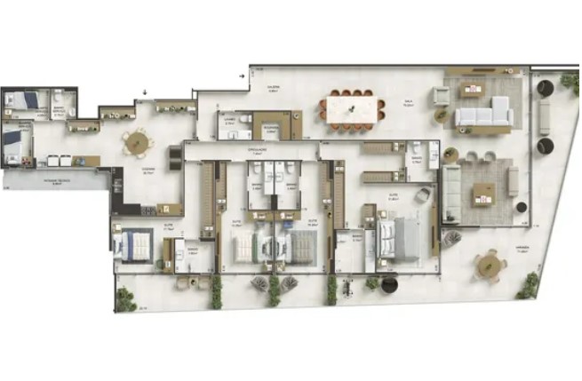 Imagem Apartamento com 4 Quartos à Venda, 356 m²em Icaraí - Niterói