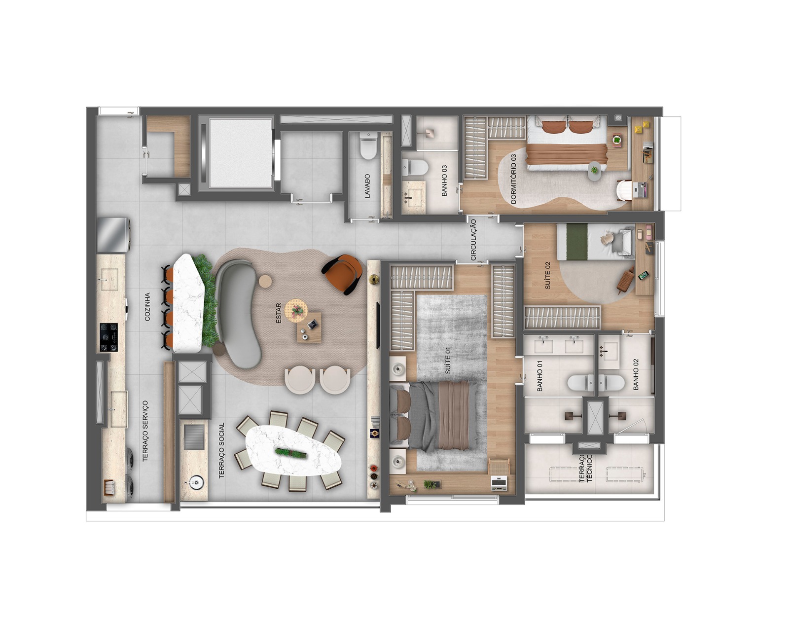Imagem Apartamento com 3 Quartos à Venda, 164 m²em Pinheiros - São Paulo
