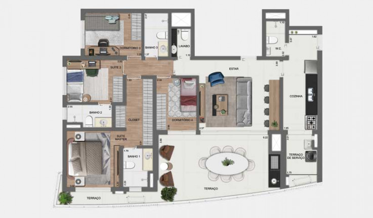 Imagem Apartamento com 4 Quartos à Venda, 142 m² em Jardim das Acácias - São Paulo Imagem Apartamento com 4 Quartos à Venda, 142 m² em Jardim das Acácias - São Paulo