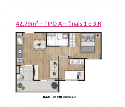 Imagem Apartamento com 2 Quartos à Venda, 42 m² em Belenzinho - São Paulo Imagem Apartamento com 2 Quartos à Venda, 42 m² em Belenzinho - São Paulo
