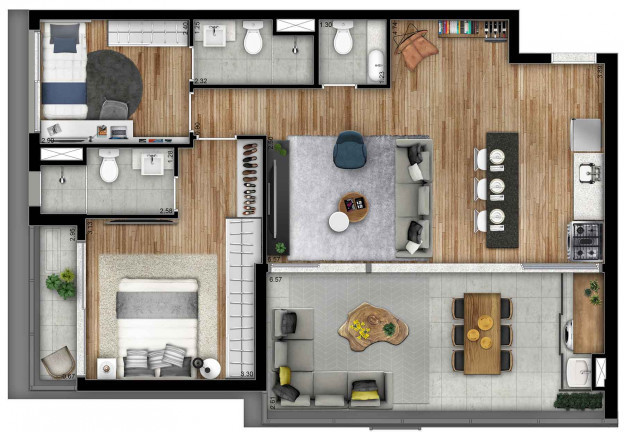Imagem Apartamento com 3 Quartos à Venda, 88 m² em Cerqueira César - São Paulo Imagem Apartamento com 3 Quartos à Venda, 88 m² em Cerqueira César - São Paulo