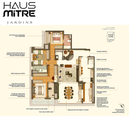 Imagem Apartamento com 3 Quartos à Venda, 132 m² em Bela Vista - São Paulo