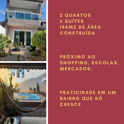 Casa com 2 Quartos à Venda, 186 m² em Portinho - Cabo Frio