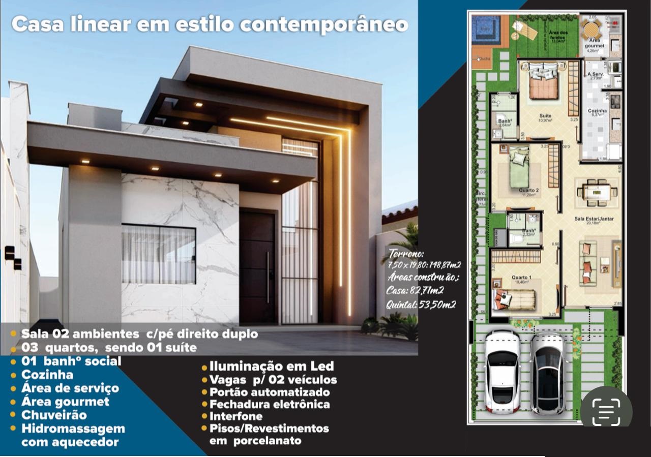 Imagem Casa com 3 Quartos à Venda, 100 m²em Parque Aurora - Campos dos Goytacazes Imagem Casa com 3 Quartos à Venda, 100 m²em Parque Aurora - Campos dos Goytacazes