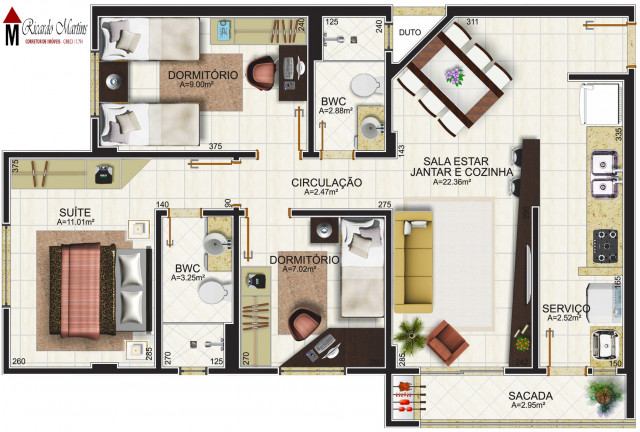 Imagem Apartamento com 2 Quartos à Venda, 72 m² em Santa Bárbara - Criciúma Imagem Apartamento com 2 Quartos à Venda, 72 m² em Santa Bárbara - Criciúma