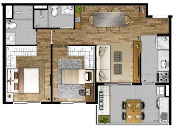 Imagem Apartamento com 2 Quartos à Venda, 60 m² em Vila Romana - São Paulo Imagem Apartamento com 2 Quartos à Venda, 60 m² em Vila Romana - São Paulo