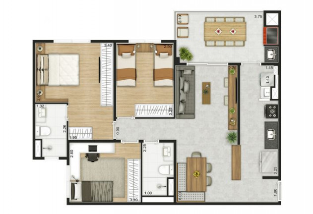 Imagem Apartamento com 2 Quartos à Venda, 61 m² em Vila Isa - São Paulo Imagem Apartamento com 2 Quartos à Venda, 61 m² em Vila Isa - São Paulo