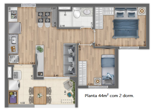 Imagem Apartamento com 2 Quartos à Venda, 44 m² em Vila Prudente - São Paulo Imagem Apartamento com 2 Quartos à Venda, 44 m² em Vila Prudente - São Paulo