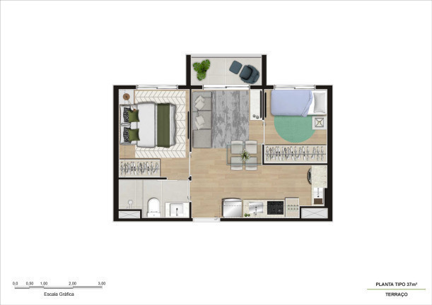 Imagem Apartamento com 2 Quartos à Venda,  em Quarta Parada - São Paulo