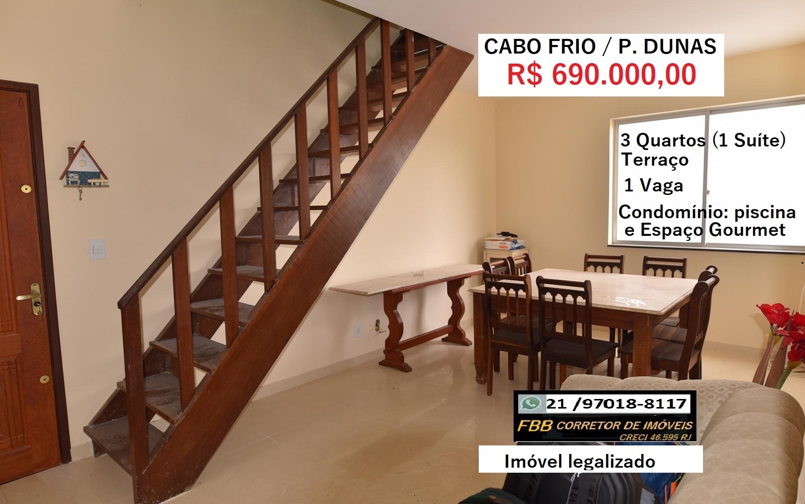 Imagem Cobertura com 4 Quartos à Venda, 120 m²em Braga - Cabo Frio Imagem Cobertura com 4 Quartos à Venda, 120 m²em Braga - Cabo Frio