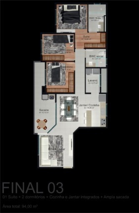 Imagem Apartamento com 3 Quartos à Venda, 94 m² em Centro - Balneário Piçarras Imagem Apartamento com 3 Quartos à Venda, 94 m² em Centro - Balneário Piçarras