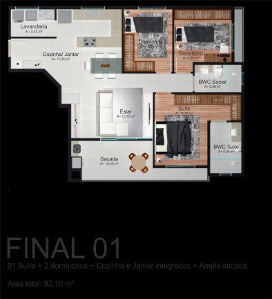 Imagem Apartamento com 3 Quartos à Venda, 92 m² em Centro - Balneário Piçarras Imagem Apartamento com 3 Quartos à Venda, 92 m² em Centro - Balneário Piçarras