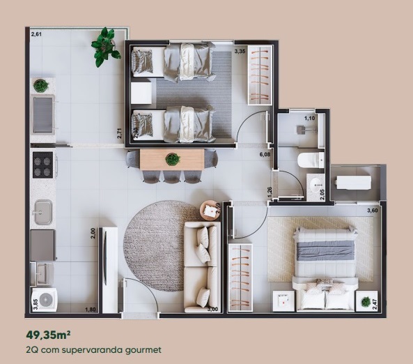 Imagem Apartamento com 2 Quartos à Venda, 55 m²em Setor Faiçalville - Goiânia Imagem Apartamento com 2 Quartos à Venda, 55 m²em Setor Faiçalville - Goiânia