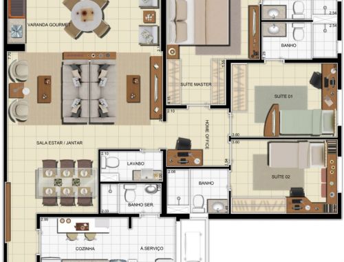 Imagem Apartamento com 3 Quartos à Venda, 110 m²em Dom Pedro I - Manaus