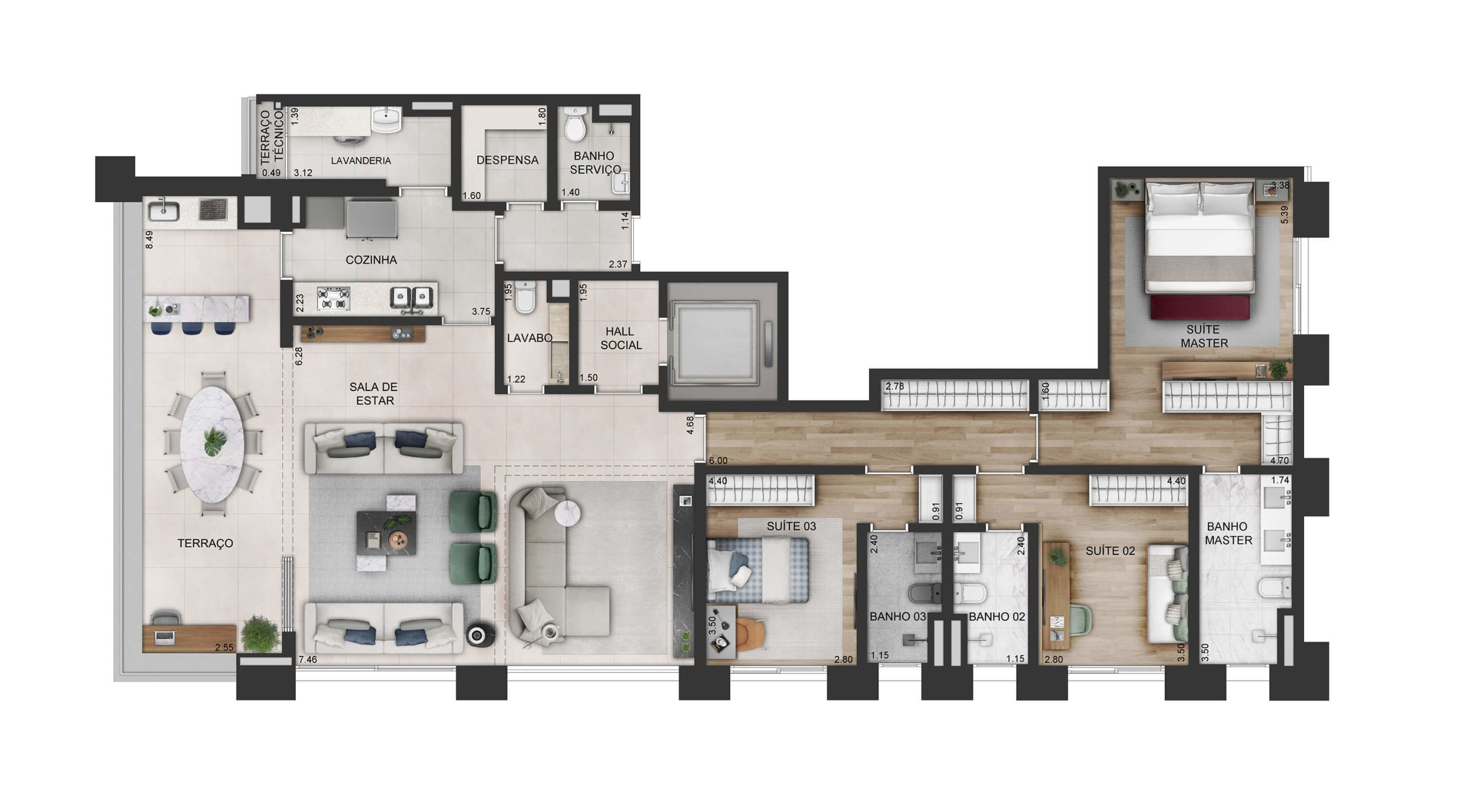 Imagem Apartamento com 3 Quartos à Venda, 191 m²em Vila Nova Conceição - São Paulo