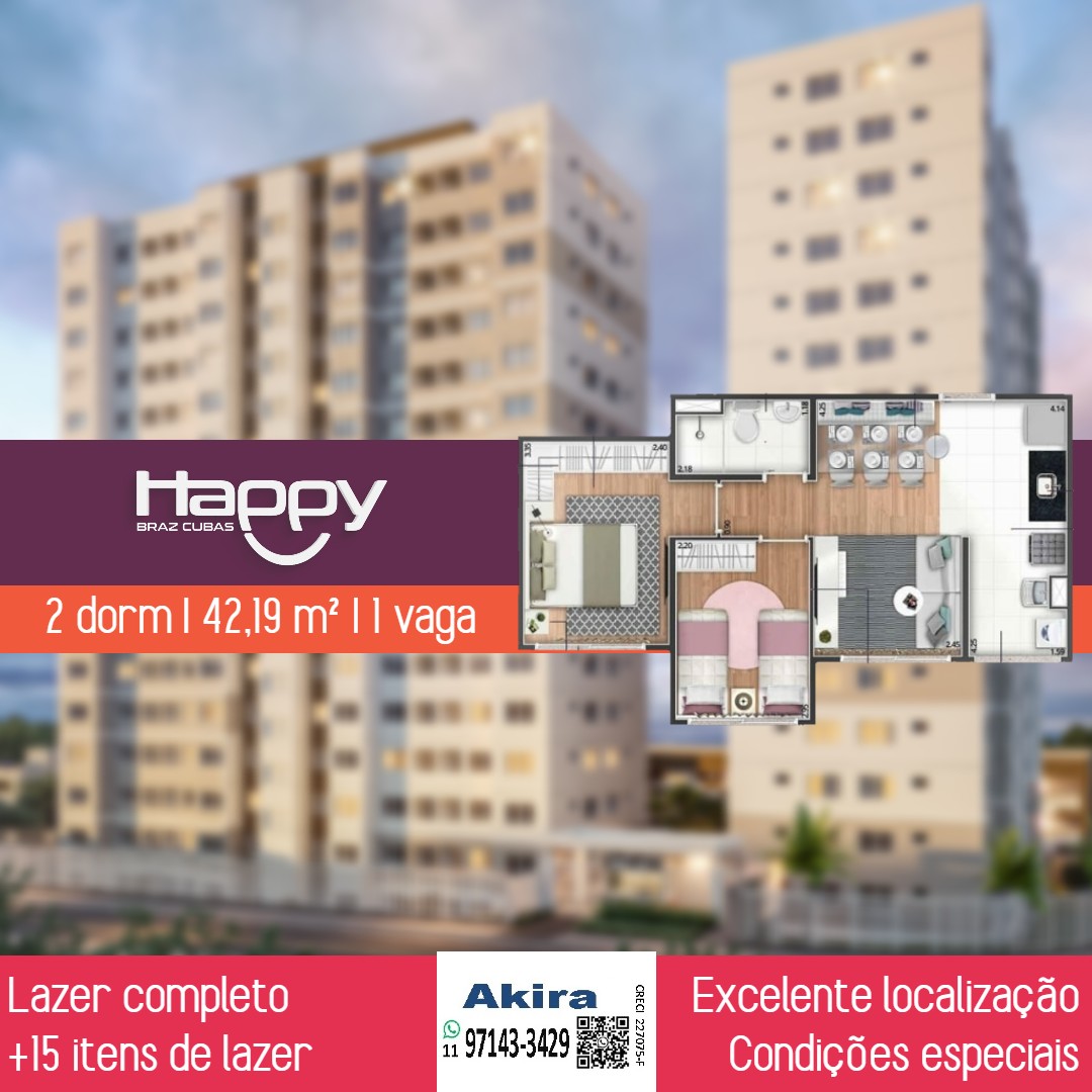 Imagem Apartamento com 2 Quartos à Venda, 42 m²em Vila Nova Cintra - Mogi das Cruzes