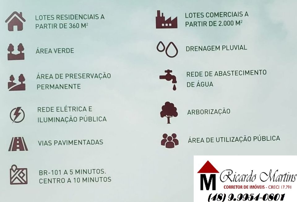 Imagem Terreno à Venda, 360 m² em Quarta Linha - Criciúma Imagem Terreno à Venda, 360 m² em Quarta Linha - Criciúma