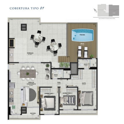 Imagem Apartamento com 3 Quartos à Venda, 78 m² em Próspera - Criciúma