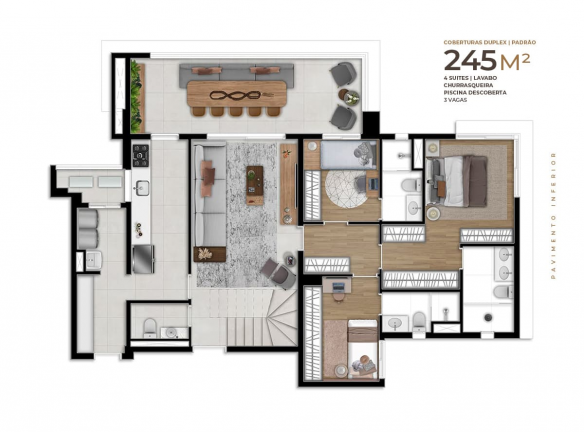 Imagem Cobertura com 4 Quartos à Venda, 245 m² em Centro - Osasco