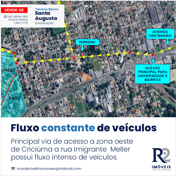 Imagem Terreno à Venda, 573 metro em Pinheirinho - Criciúma