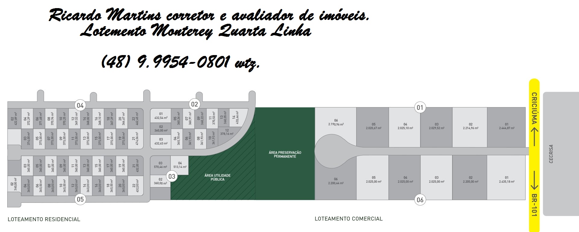 Imagem Terreno à Venda, 360 m² em Quarta Linha - Criciúma Imagem Terreno à Venda, 360 m² em Quarta Linha - Criciúma