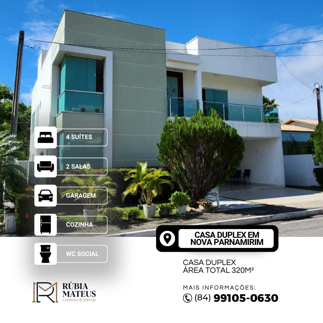 Casa de Condomínio com 5 Quartos à Venda, 320 m²em Nova Parnamirim - Parnamirim