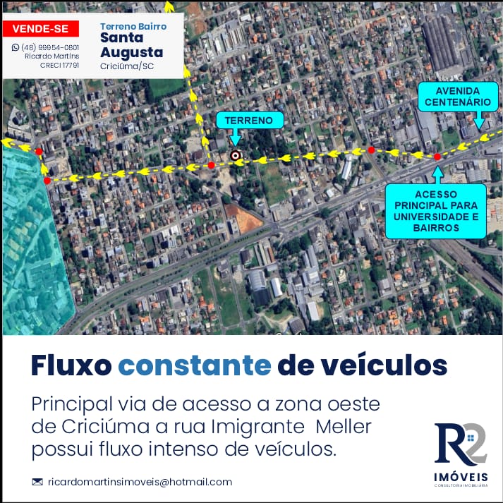 Imagem Terreno à Venda, 573 m² em Pinheirinho - Criciúma Imagem Terreno à Venda, 573 m² em Pinheirinho - Criciúma