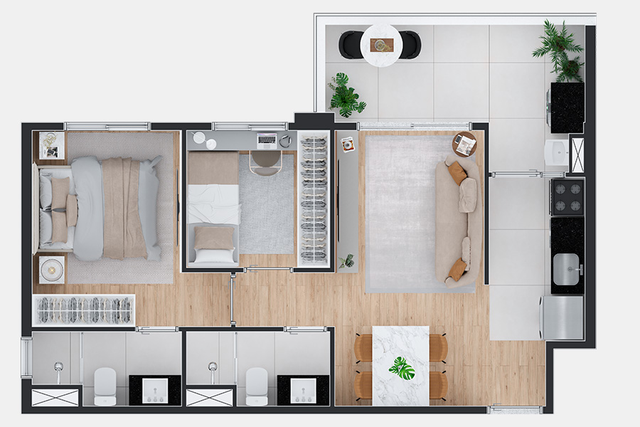 Imagem Apartamento com 2 Quartos à Venda, 51 m² em Paraíso - São Paulo