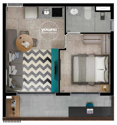 Imagem Apartamento com 1 Quarto à Venda, 25 m² em Campo Belo - São Paulo Imagem Apartamento com 1 Quarto à Venda, 25 m² em Campo Belo - São Paulo