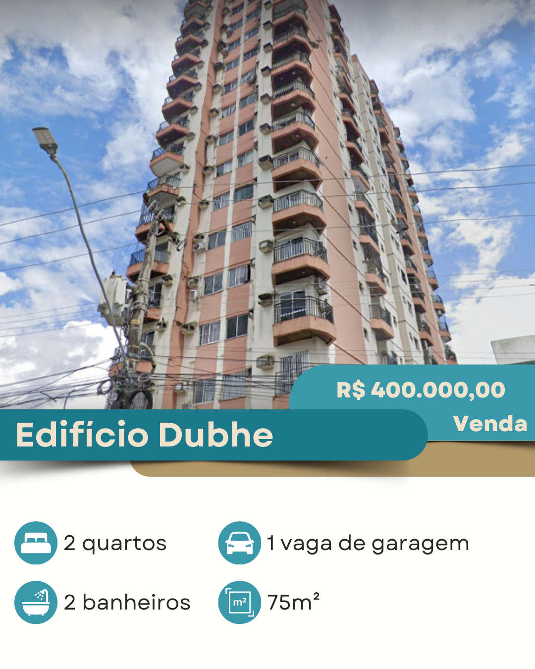 Apartamento com 2 Quartos à Venda, 75 m²em Umarizal - Belém