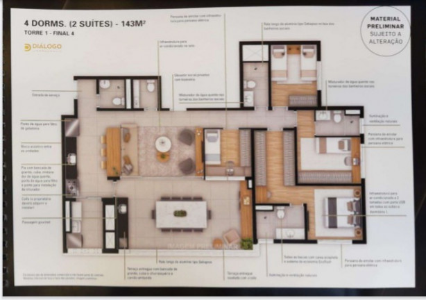 Imagem Apartamento com 4 Quartos à Venda, 144 m² em Parque São Jorge - São Paulo