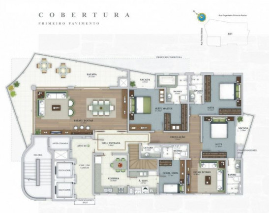 Imagem Apartamento com 4 Quartos à Venda, 209 m²em Centro - Criciúma Imagem Apartamento com 4 Quartos à Venda, 209 m²em Centro - Criciúma