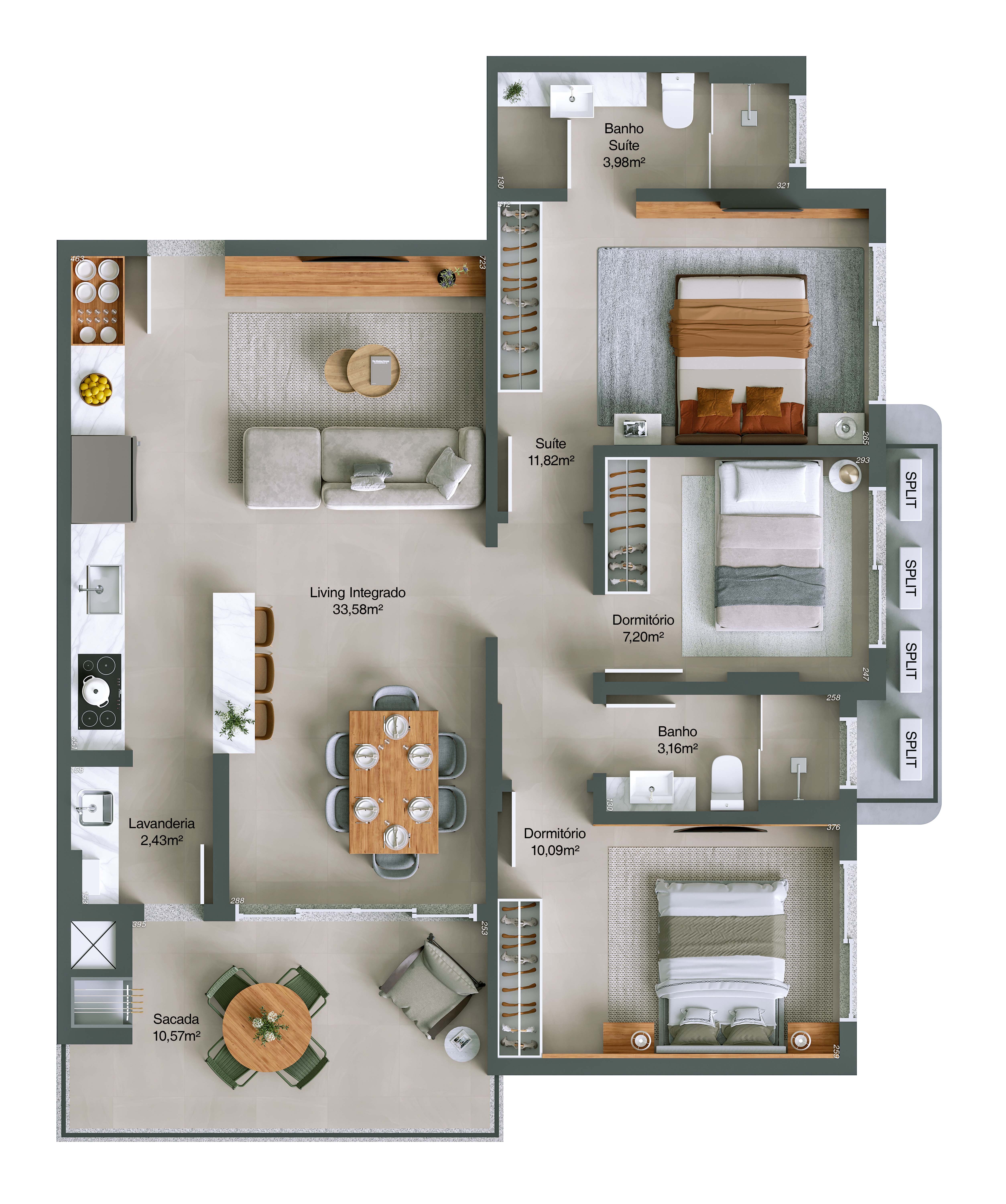 Imagem Apartamento com 3 Quartos à Venda, 101 m² em Centro - Balneário Rincão