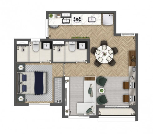 Imagem Apartamento com 2 Quartos à Venda, 45 m² em Vila Lídia - Campinas Imagem Apartamento com 2 Quartos à Venda, 45 m² em Vila Lídia - Campinas
