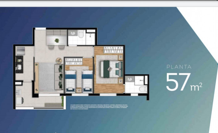 Imagem Desconhecido com 2 Quartos à Venda, 59 m² em Ferreira - São Paulo Imagem Desconhecido com 2 Quartos à Venda, 59 m² em Ferreira - São Paulo
