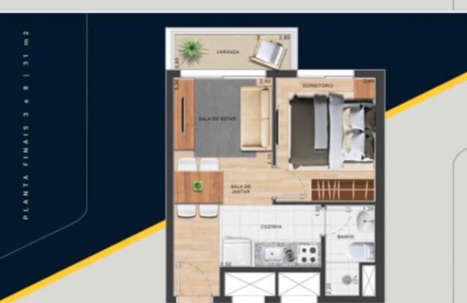 Imagem Apartamento com 1 Quarto à Venda, 37 m² em Butantã - São Paulo