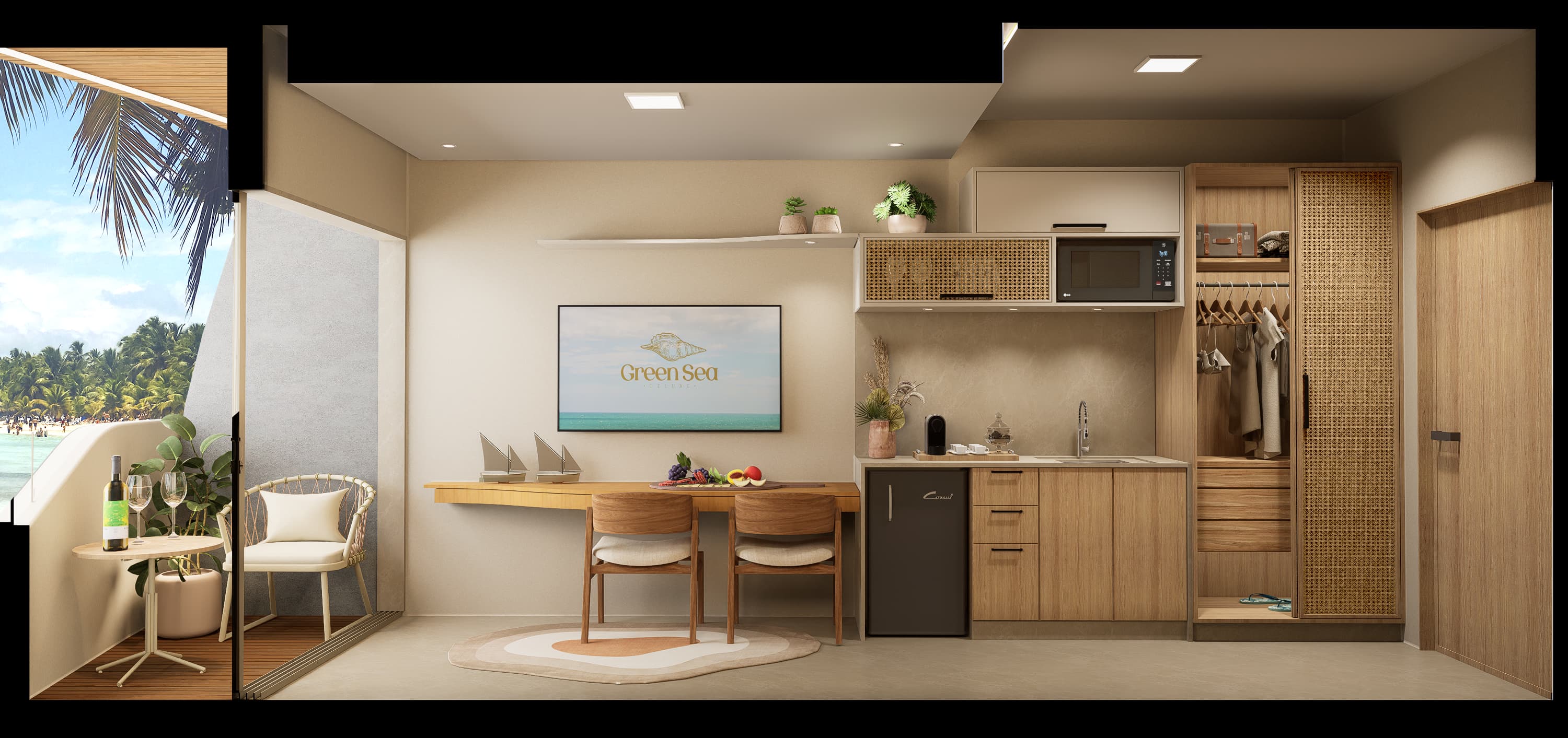 Imagem Flat com 1 Quarto à Venda, 22 m² em Centro - Tamandaré Imagem Flat com 1 Quarto à Venda, 22 m² em Centro - Tamandaré