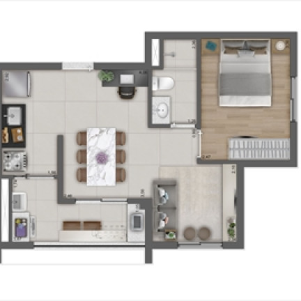 Imagem Apartamento com 1 Quarto à Venda, 41 m² em Água Branca - São Paulo