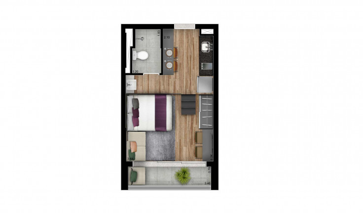 Imagem Apartamento à Venda, 25 m² em Perdizes - São Paulo Imagem Apartamento à Venda, 25 m² em Perdizes - São Paulo