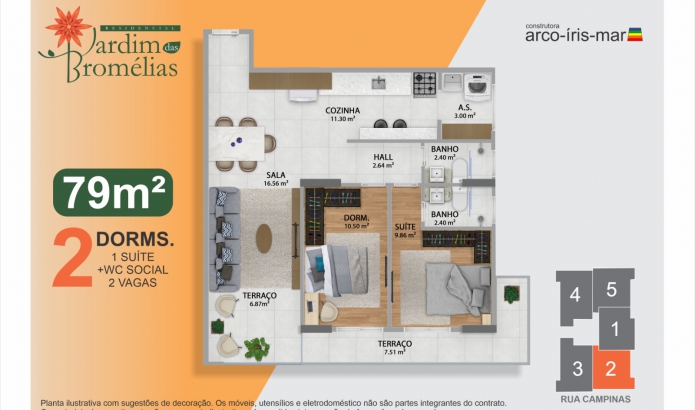 Imagem Apartamento com 2 Quartos à Venda, 79 m²em Boqueirão - Praia Grande Imagem Apartamento com 2 Quartos à Venda, 79 m²em Boqueirão - Praia Grande