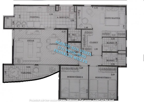 Imagem Apartamento com 3 Quartos à Venda, 95 m²em Vila Sofia - São Paulo