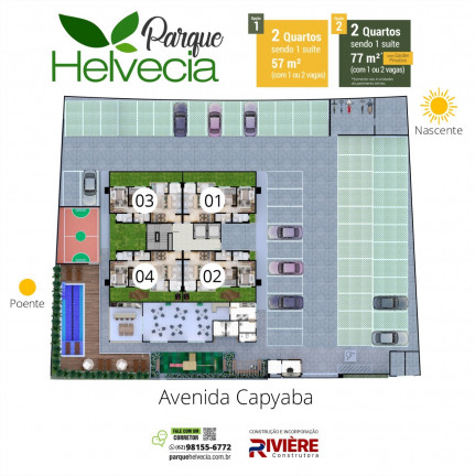 Imagem Apartamento com 2 Quartos à Venda, 54 m² em Jardim Helvécia - Aparecida de Goiânia Imagem Apartamento com 2 Quartos à Venda, 54 m² em Jardim Helvécia - Aparecida de Goiânia