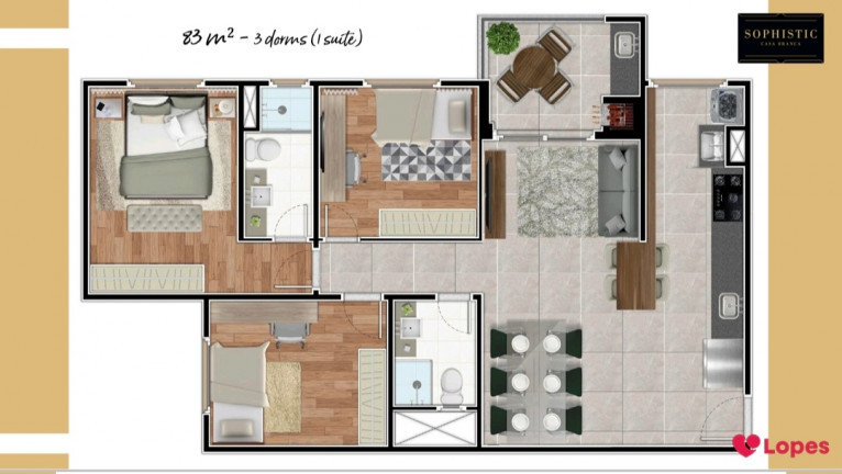 Imagem Apartamento com 3 Quartos à Venda, 83 m² em Casa Branca - Santo André Imagem Apartamento com 3 Quartos à Venda, 83 m² em Casa Branca - Santo André
