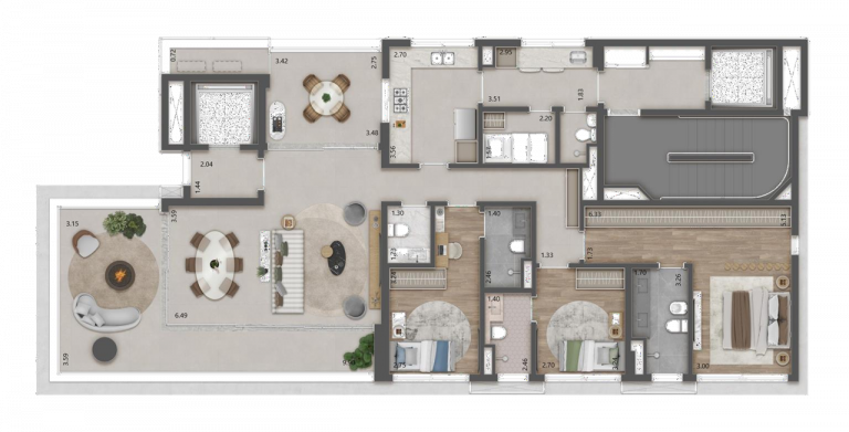 Imagem Apartamento com 3 Quartos à Venda, 185 m² em Cerqueira César - São Paulo