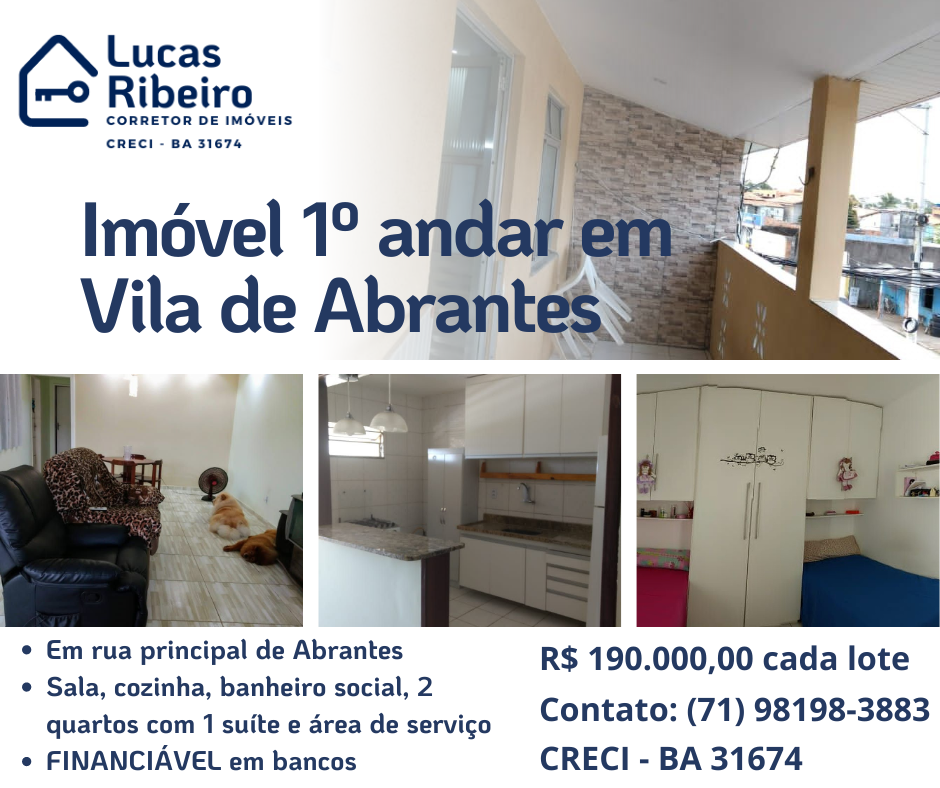 Apartamento com 2 Quartos à Venda, 80 m²em Nova Abrantes (abrantes) - Camaçari