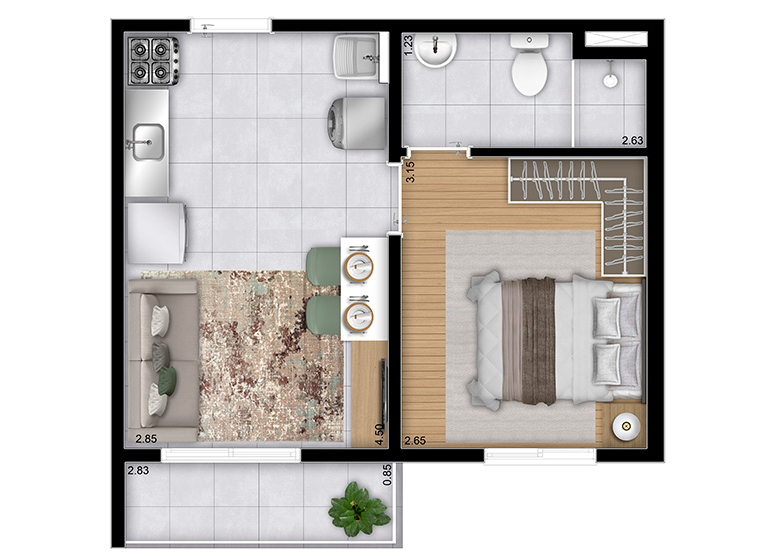 Imagem Apartamento com 1 Quarto à Venda, 28 m²em Jardim Itacolomi - São Paulo Imagem Apartamento com 1 Quarto à Venda, 28 m²em Jardim Itacolomi - São Paulo