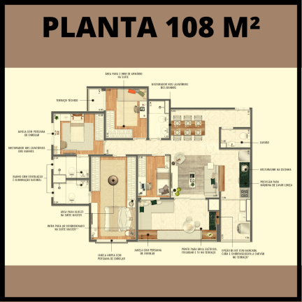 Imagem Apartamento à Venda, 108 m² em Santo Amaro - São Paulo Imagem Apartamento à Venda, 108 m² em Santo Amaro - São Paulo