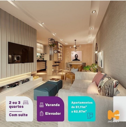 Imagem Apartamento com 2 Quartos à Venda, 51 m²em Cambeba - Fortaleza