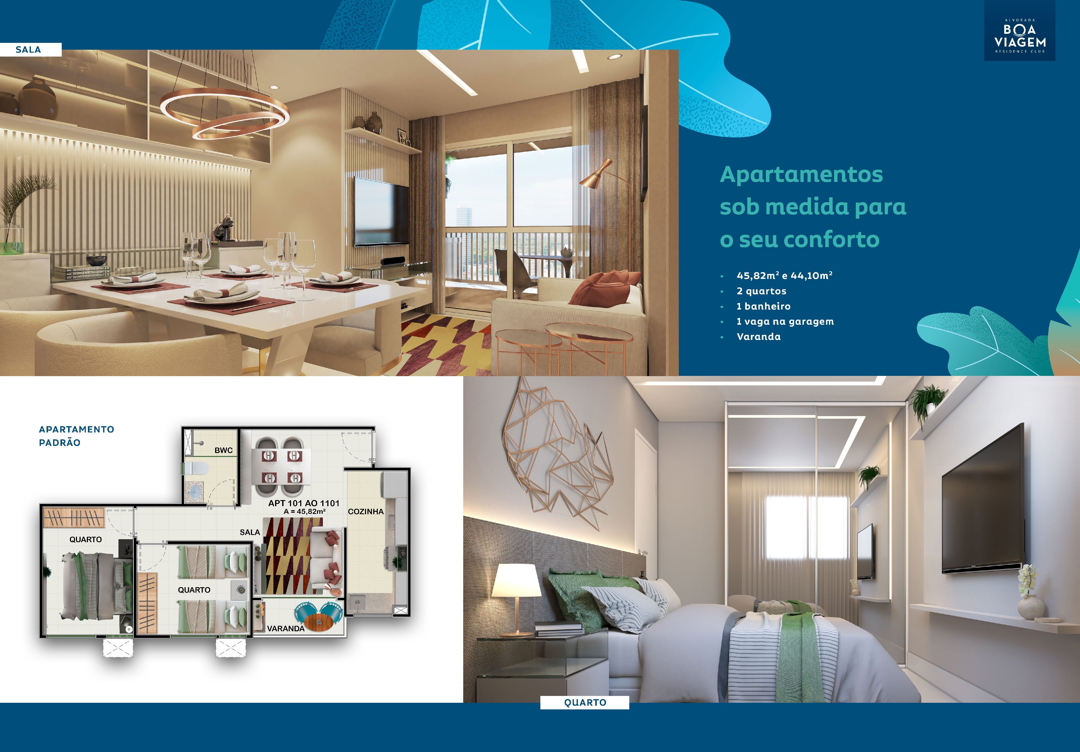 Imagem Apartamento com 2 Quartos à Venda, 45 m²em Imbiribeira - Recife