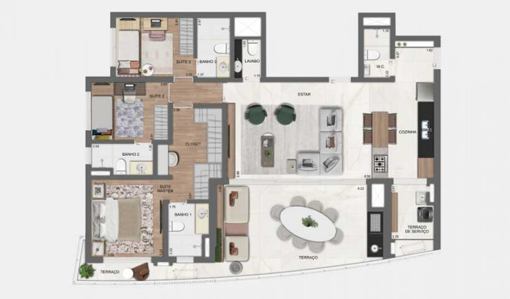 Imagem Apartamento com 4 Quartos à Venda, 142 m² em Jardim das Acácias - São Paulo Imagem Apartamento com 4 Quartos à Venda, 142 m² em Jardim das Acácias - São Paulo